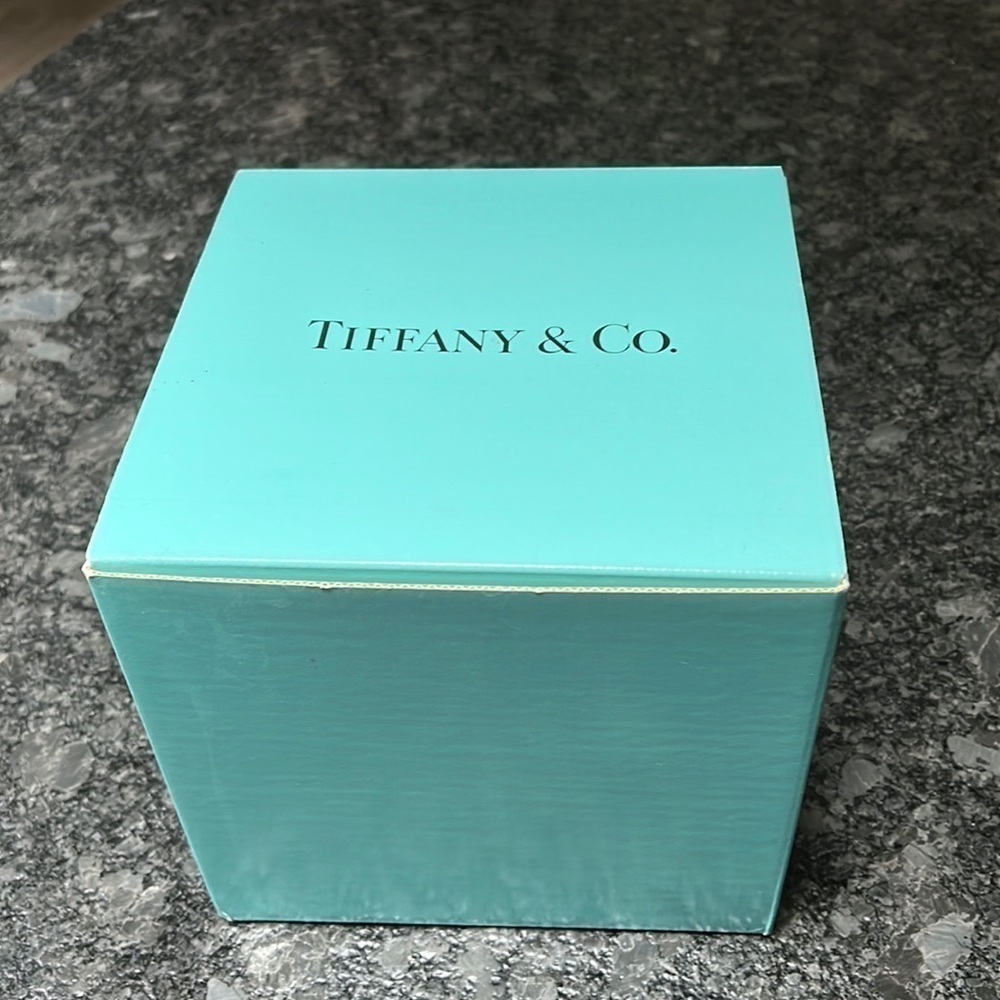 Tiffany and Co 7.5”W x 7”H x 7.5”D Teal Gift Box